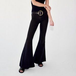 Free People Denim Super Flare Colin